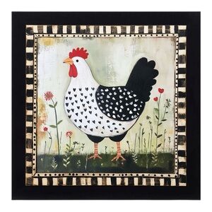 Whimsical Farmhouse Chicken Wall Art